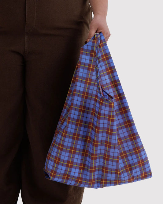 STANDARD BAGGU - BLUE TARTAN