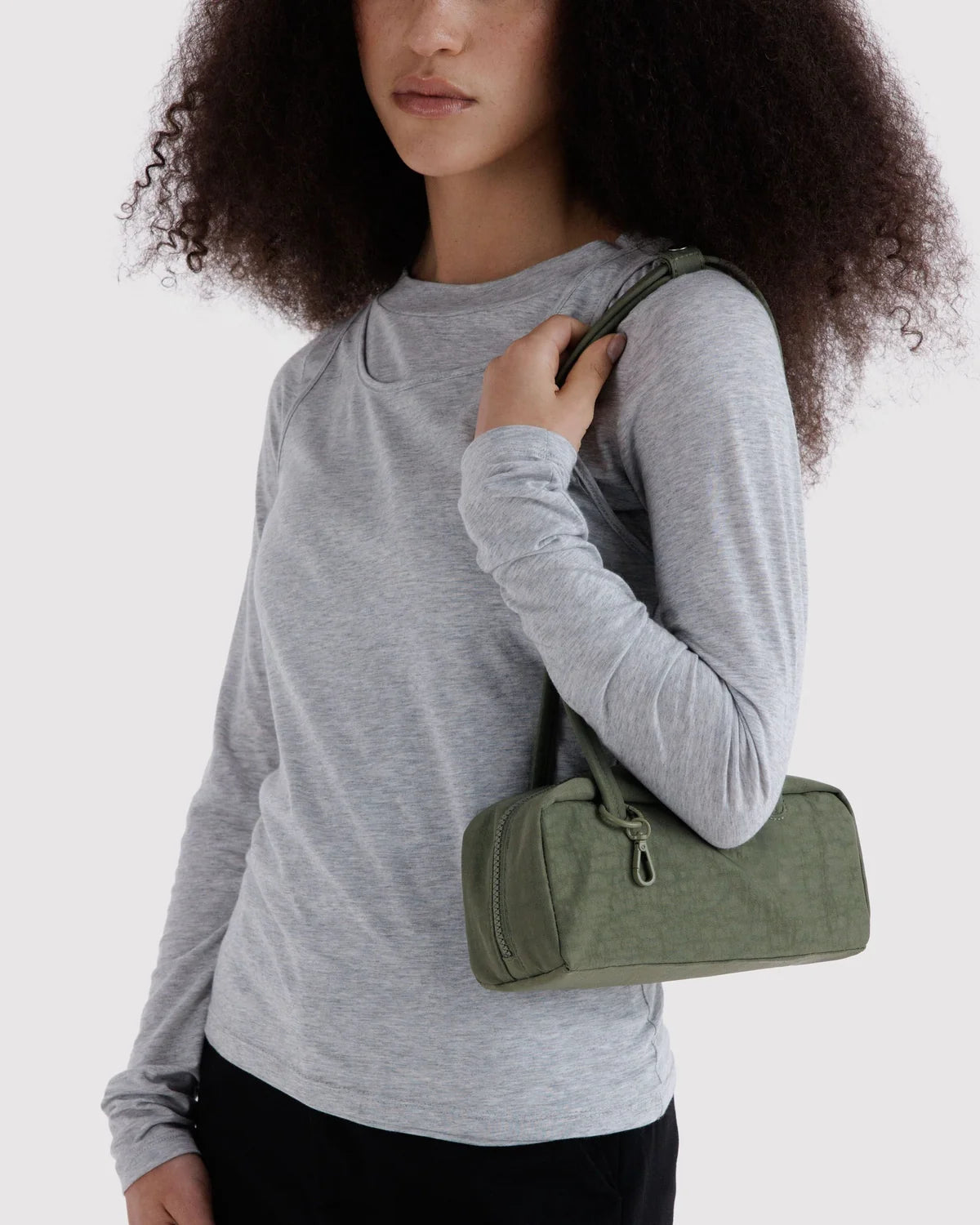SMALL NYLON BOWLER BAG - CAPER