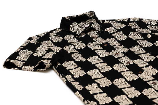 Woodblock Fern Black