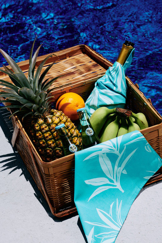 Ti Leaf Tea Towel - Aqua