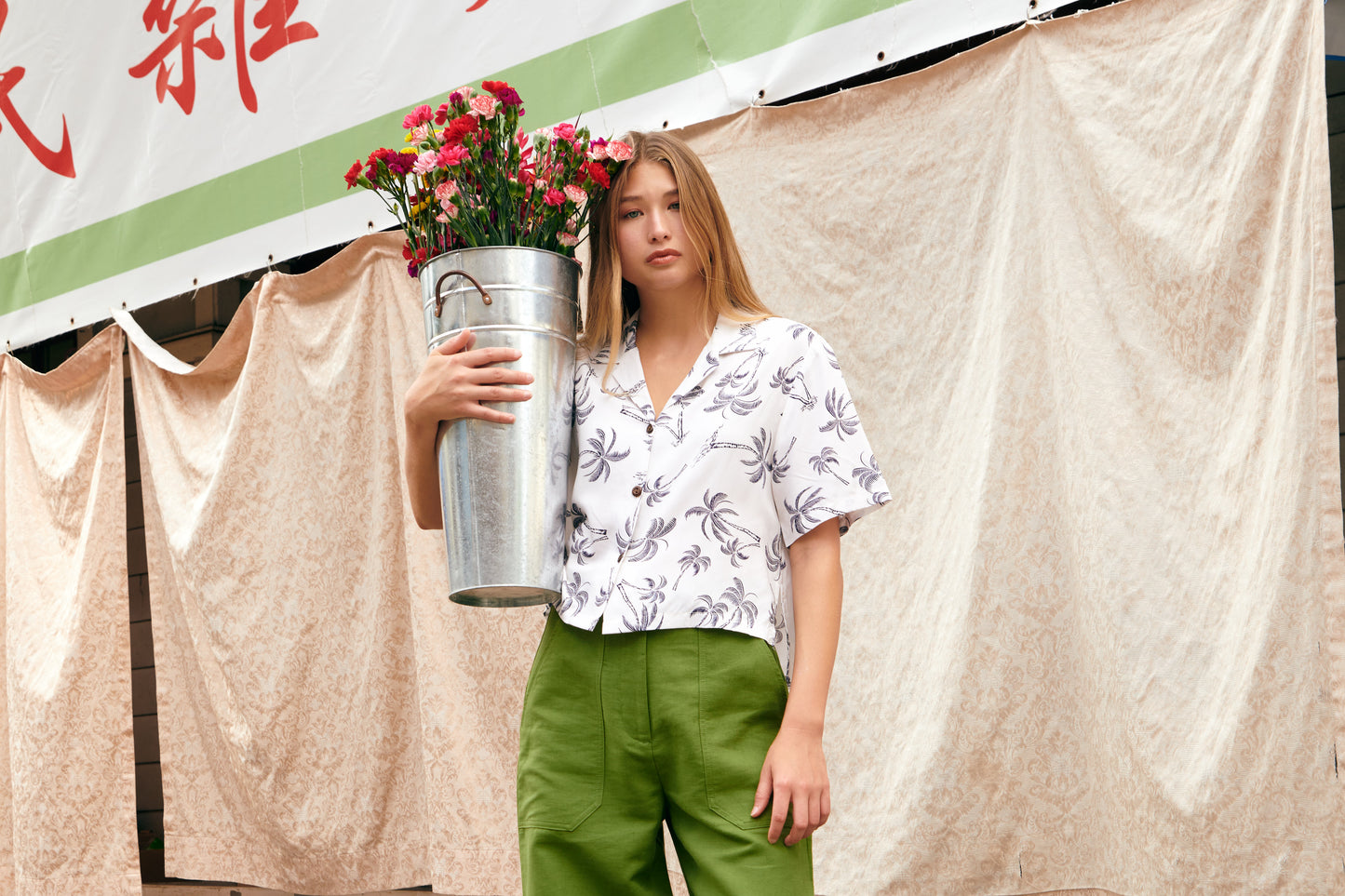 Trades Coconut Ladies Camp Shirt
