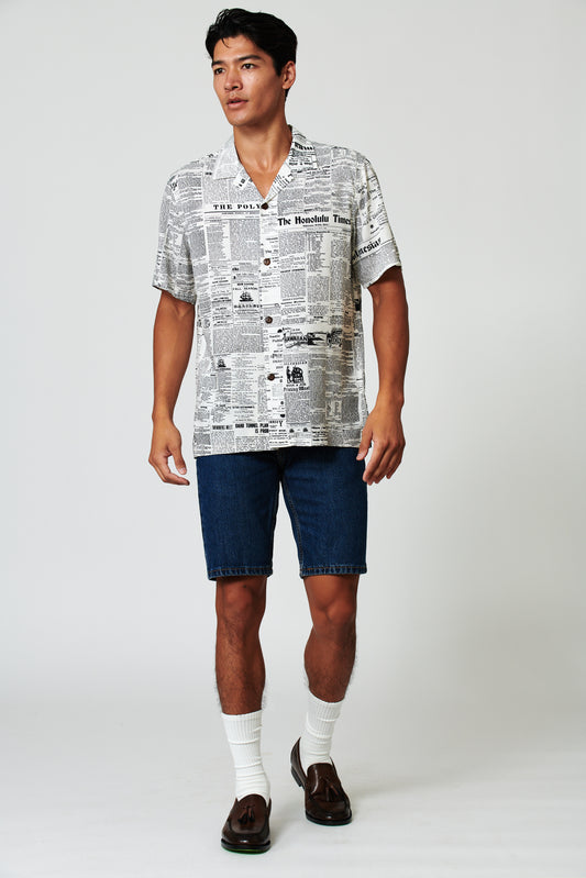 Old News Coconut Camp Shirt