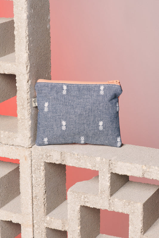 Corner Pouch - Breeze Block Peach