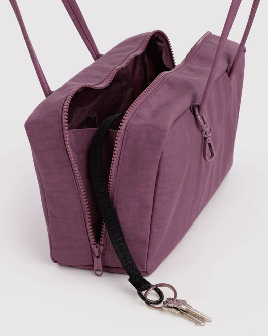 NYLON BOWLER BAG - WILD PLUM
