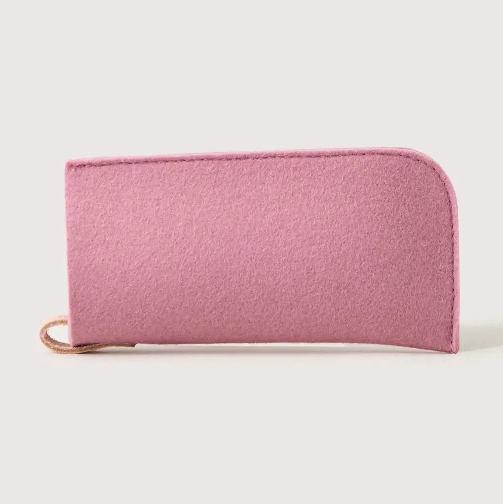 Wool Eyeglass Sleeve - Pink