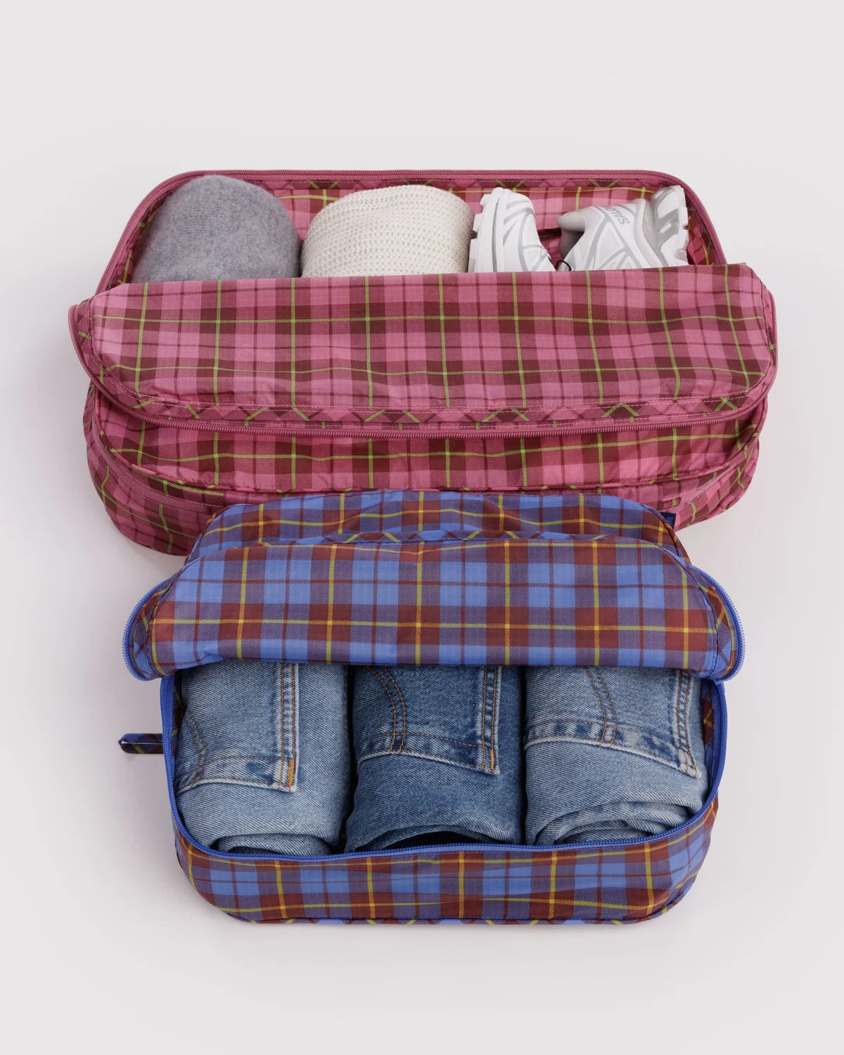 PACKING CUBE LARGE - CHECK MIX