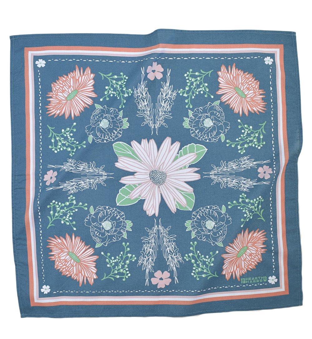 Bandana Calendula Blue