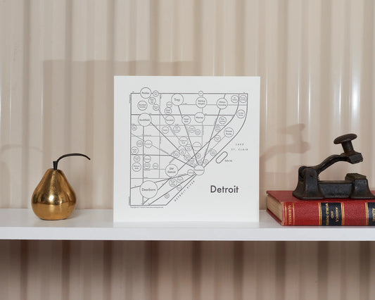 Detroit Letterpress Print