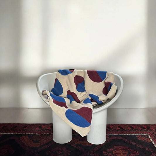 EQUINOX THROW - WINE + ROYAL