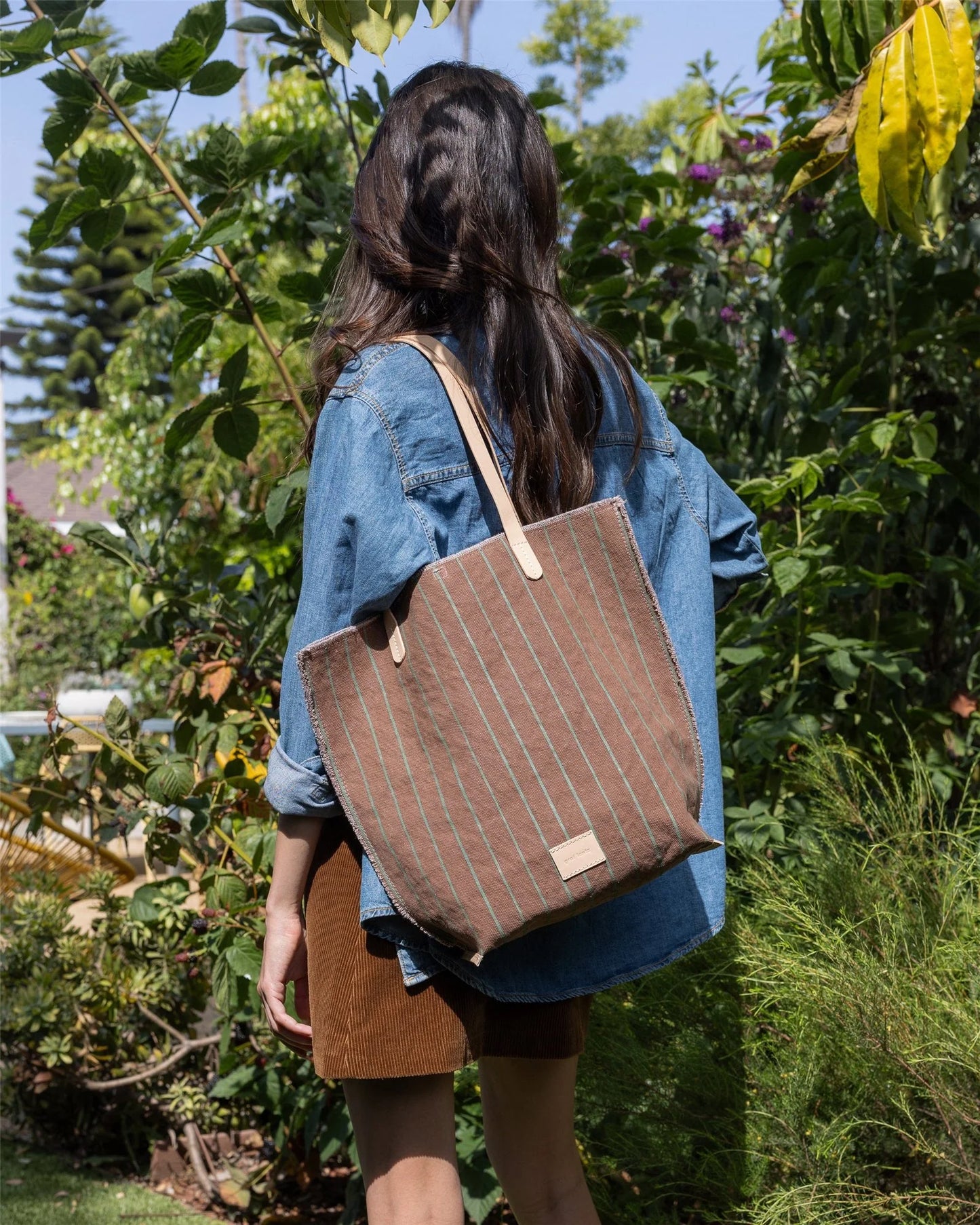 Hana Canvas Tote - Sea Clay