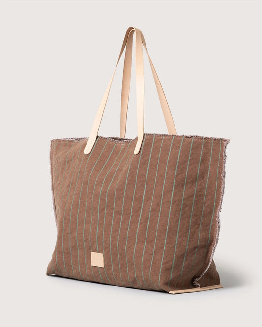 Hana Canvas Boat Bag - Sea Clay