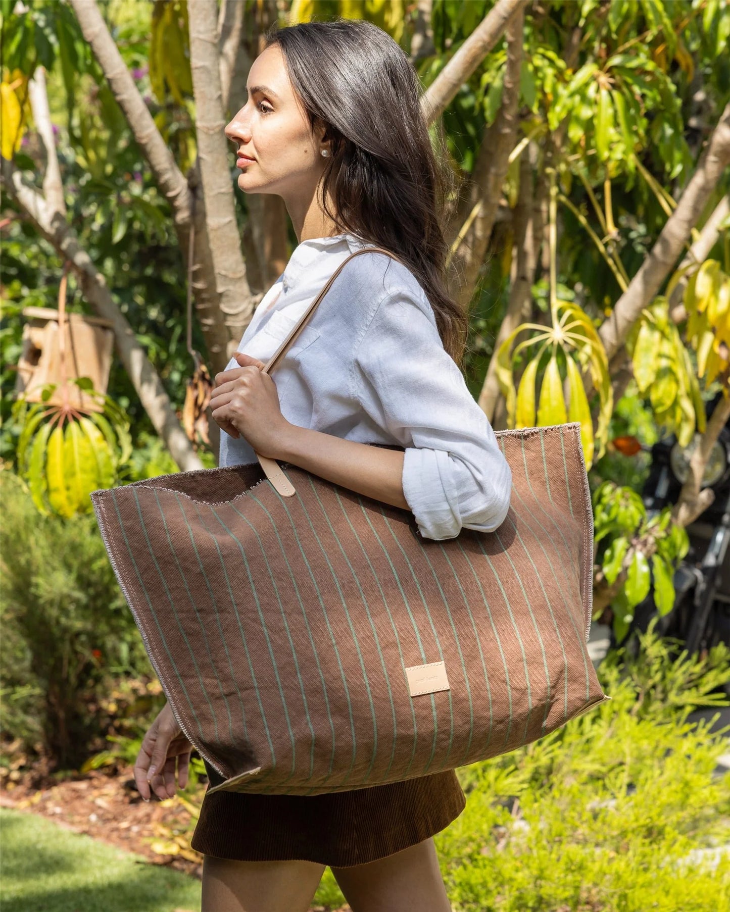 Hana Canvas Boat Bag - Sea Clay