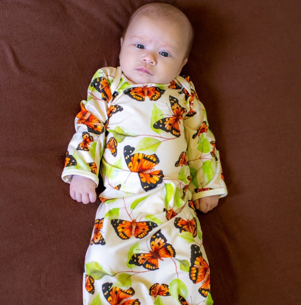 Pulelehua Layette Gown - One Size
