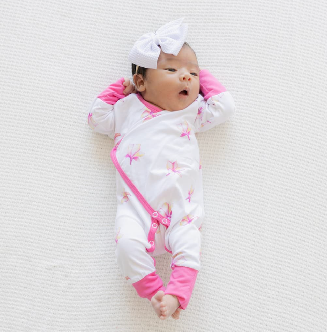 New Born Coverall - Plumeria
