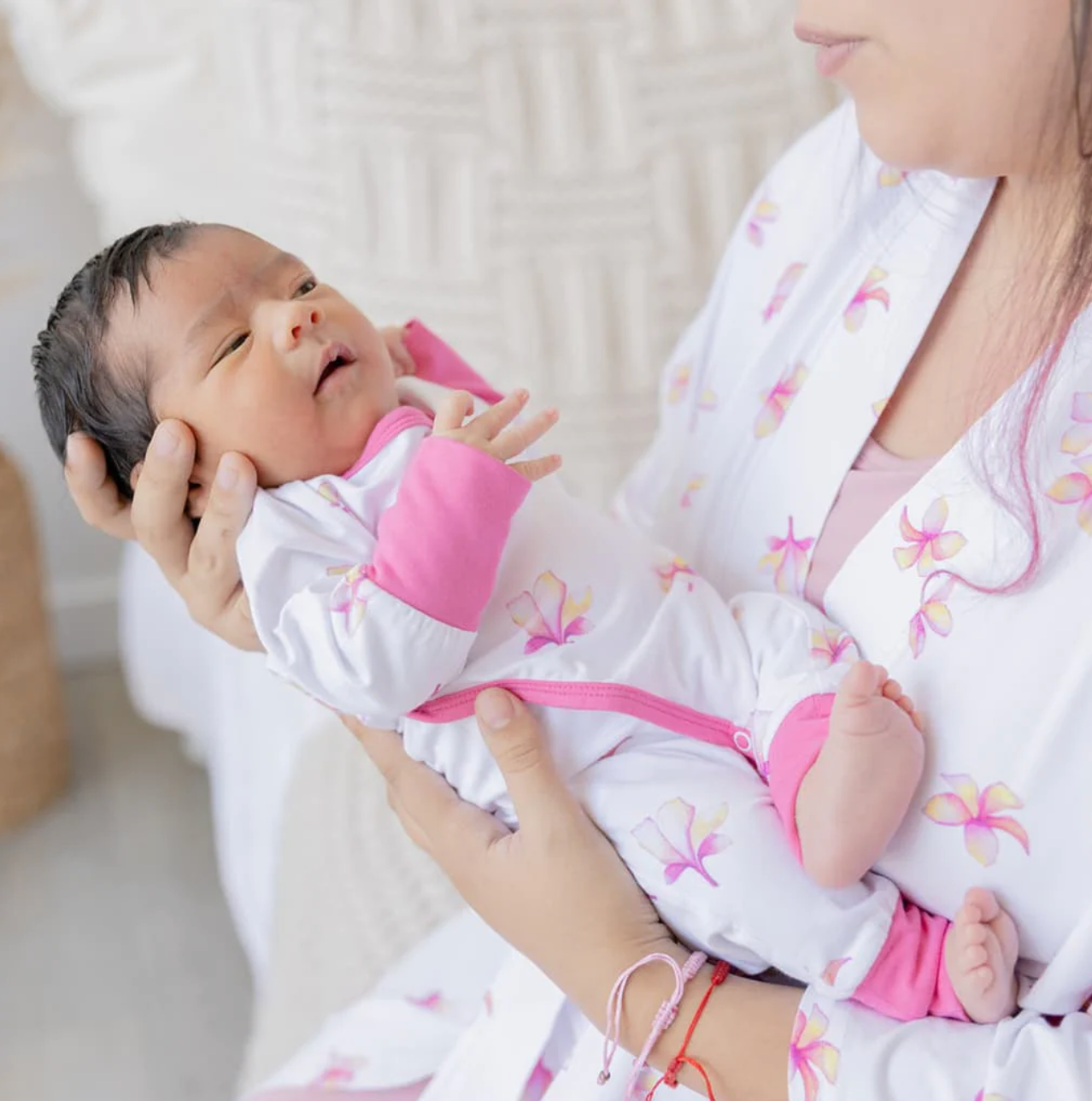 New Born Coverall - Plumeria