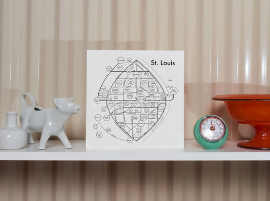 St. Louis Letterpress Print