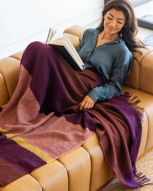 Haus Alpaca Throw - Spice Stripe