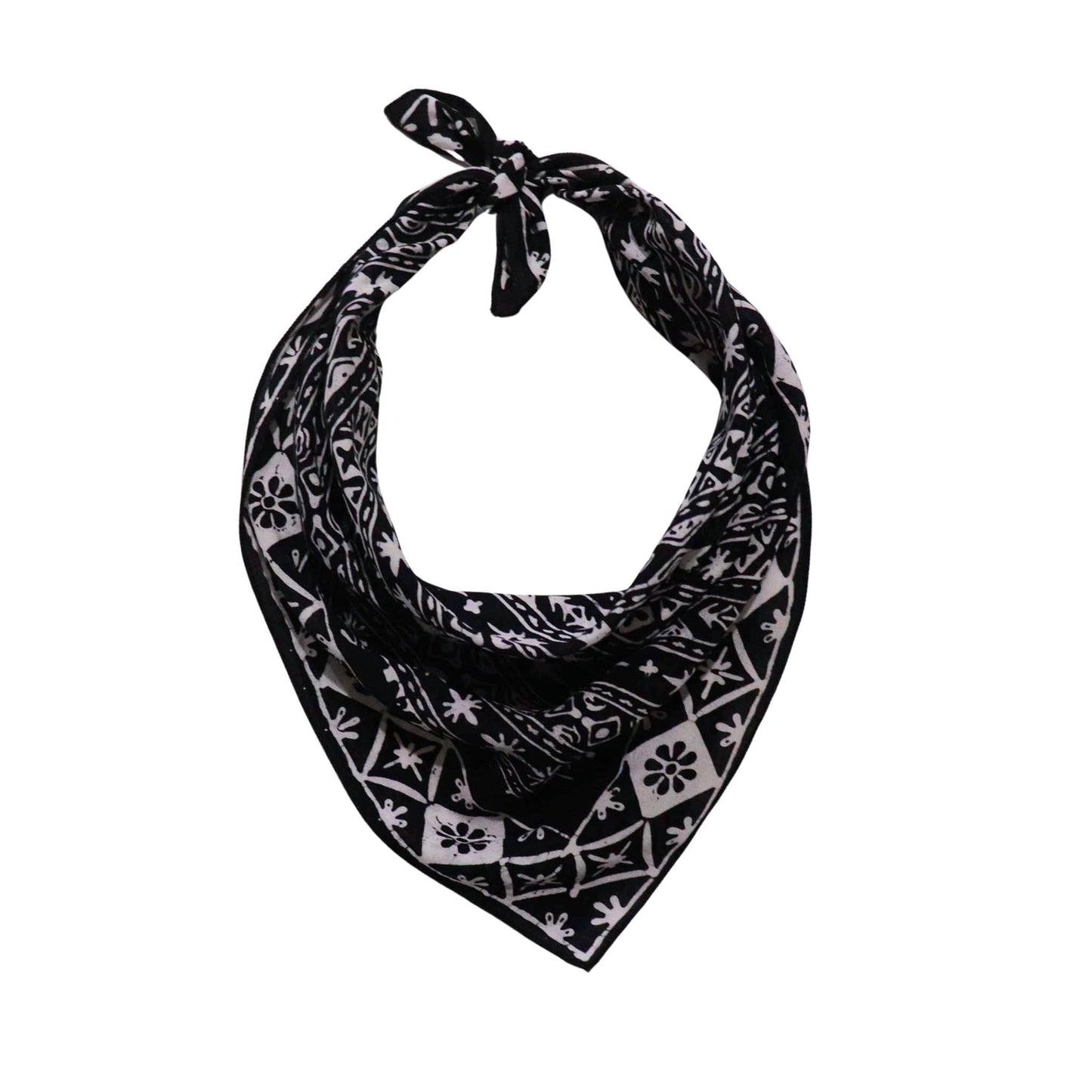 Batik Bandana - Black & White