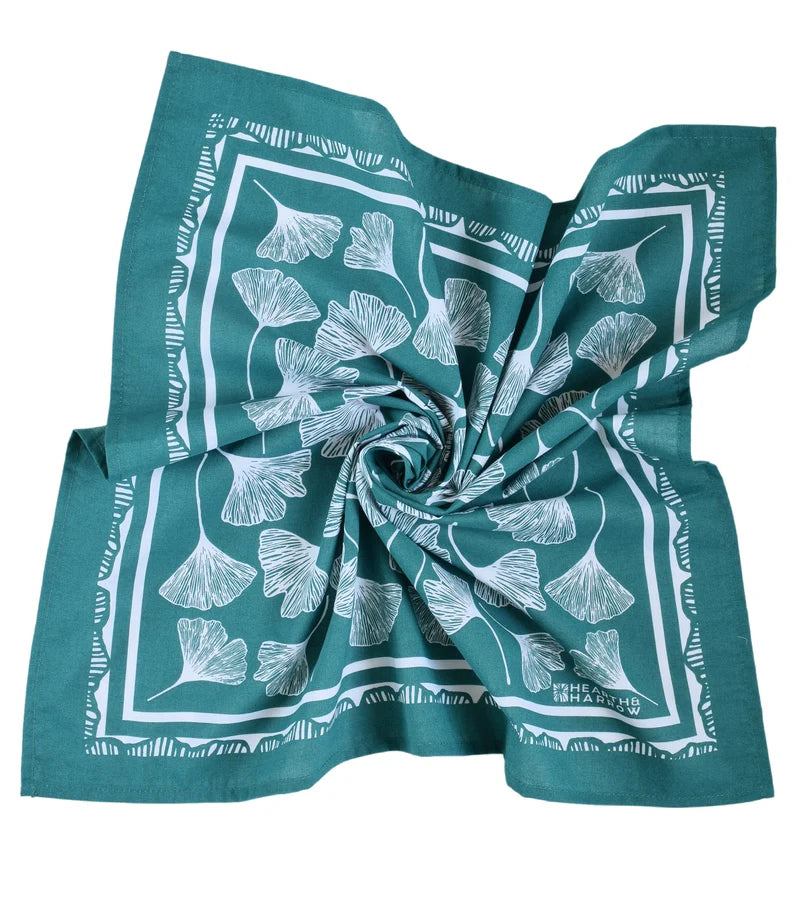 Bandana Ginkgo Leaf Green