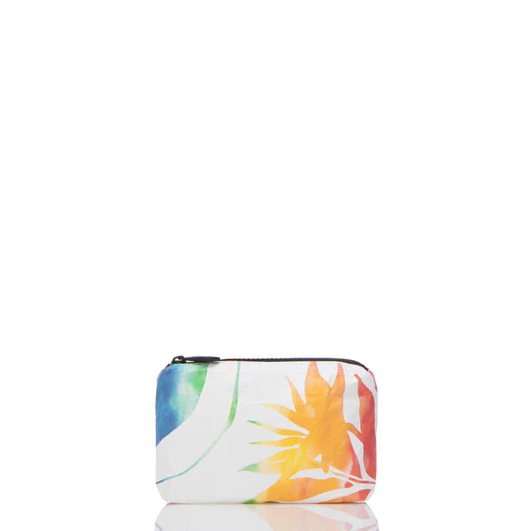 Rainbow Painted Birds Pouch - Mini