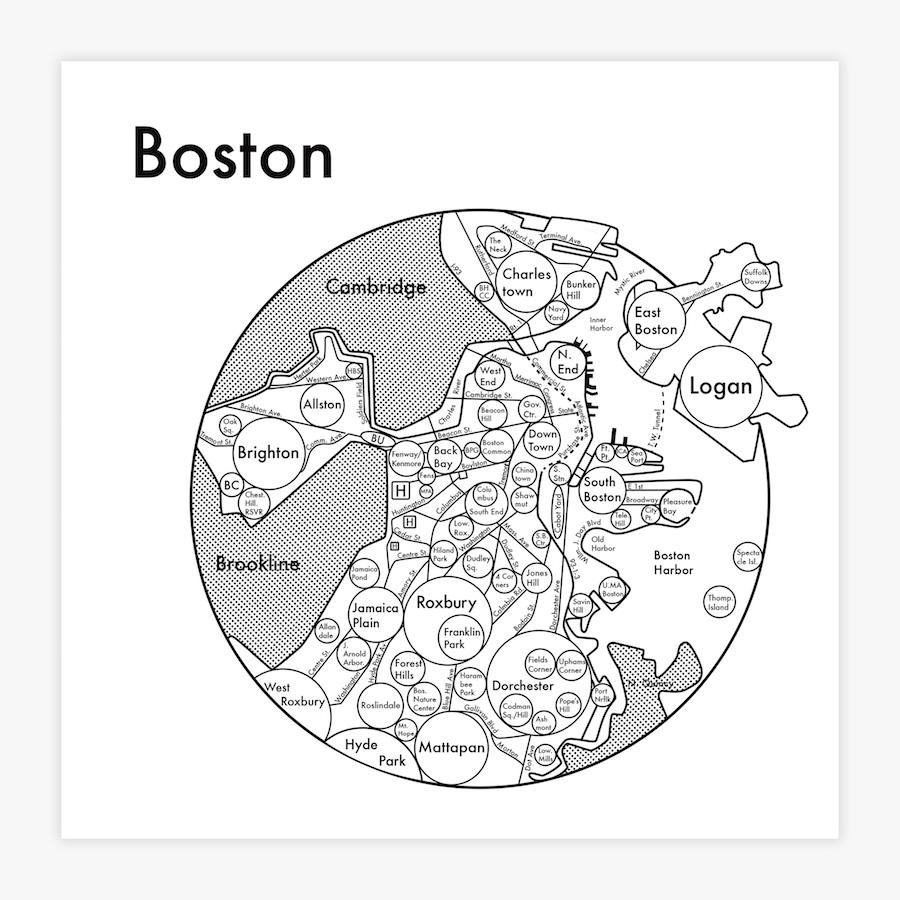 Boston Letterpress Print