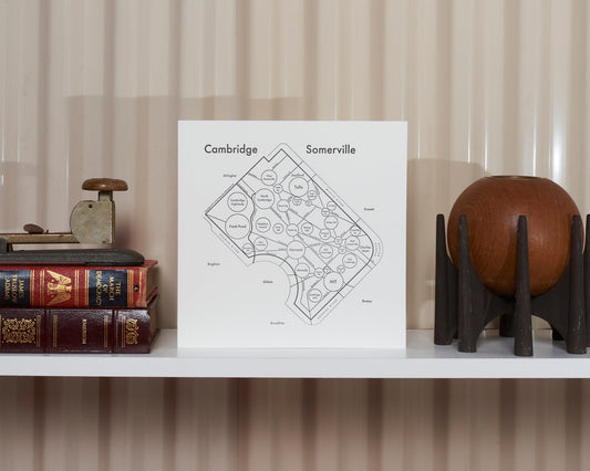 Cambridge & Somerville Letterpress Print