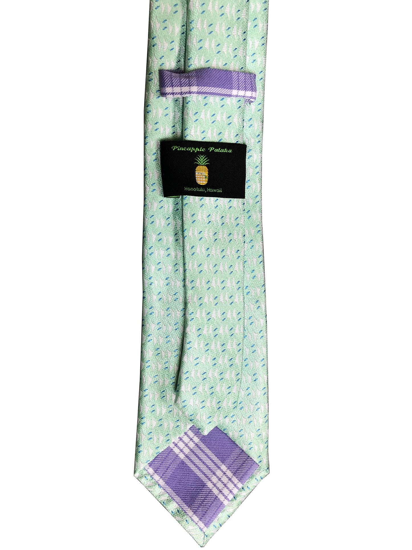 Hawaiian Voyage Mint Modern Tie