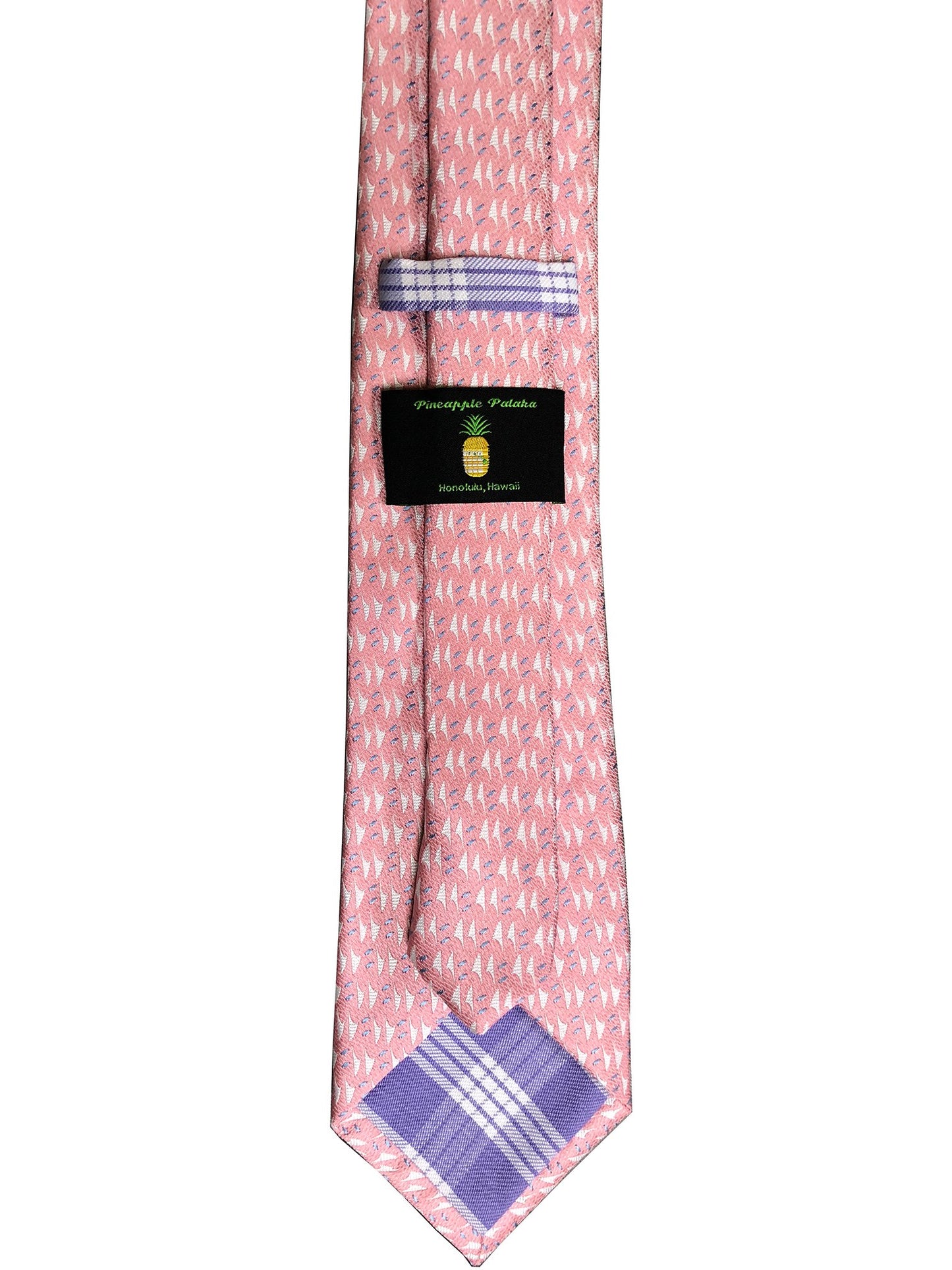 Hawaiian Voyage Salmon Modern Tie