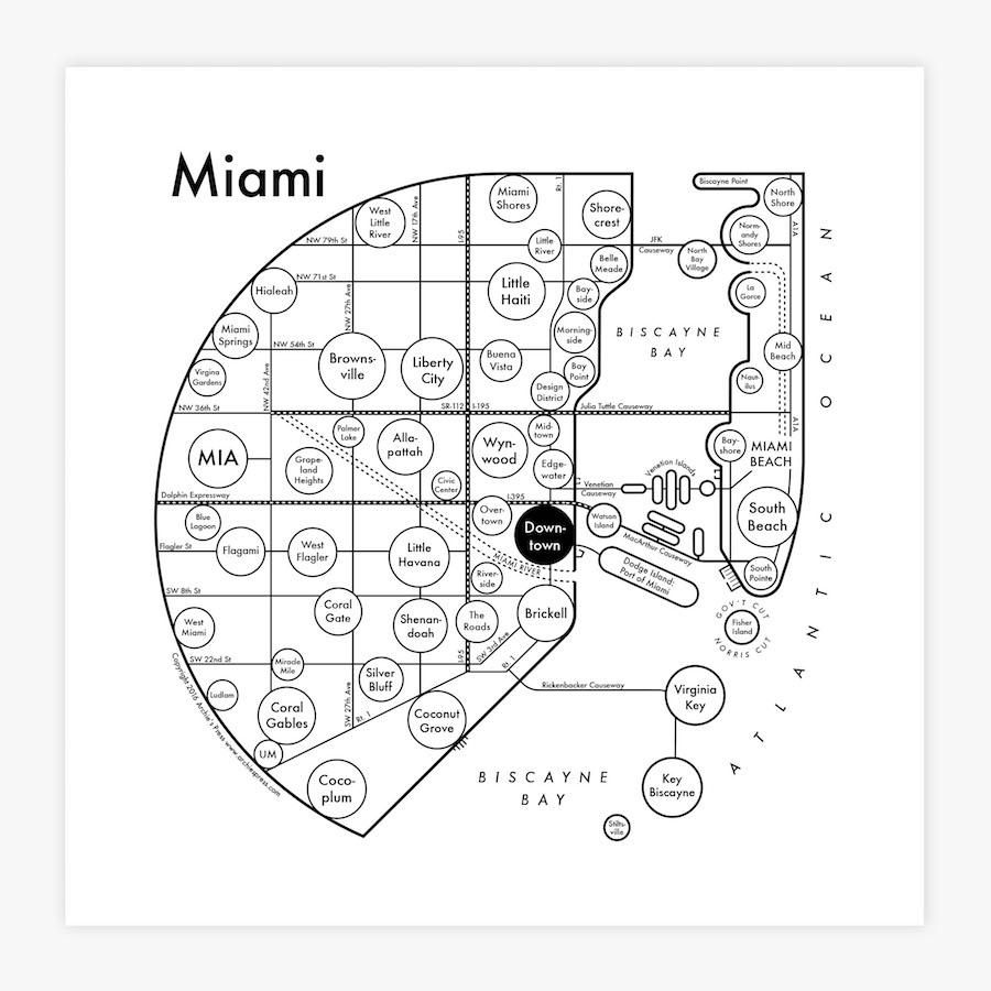 Miami Letterpress Print