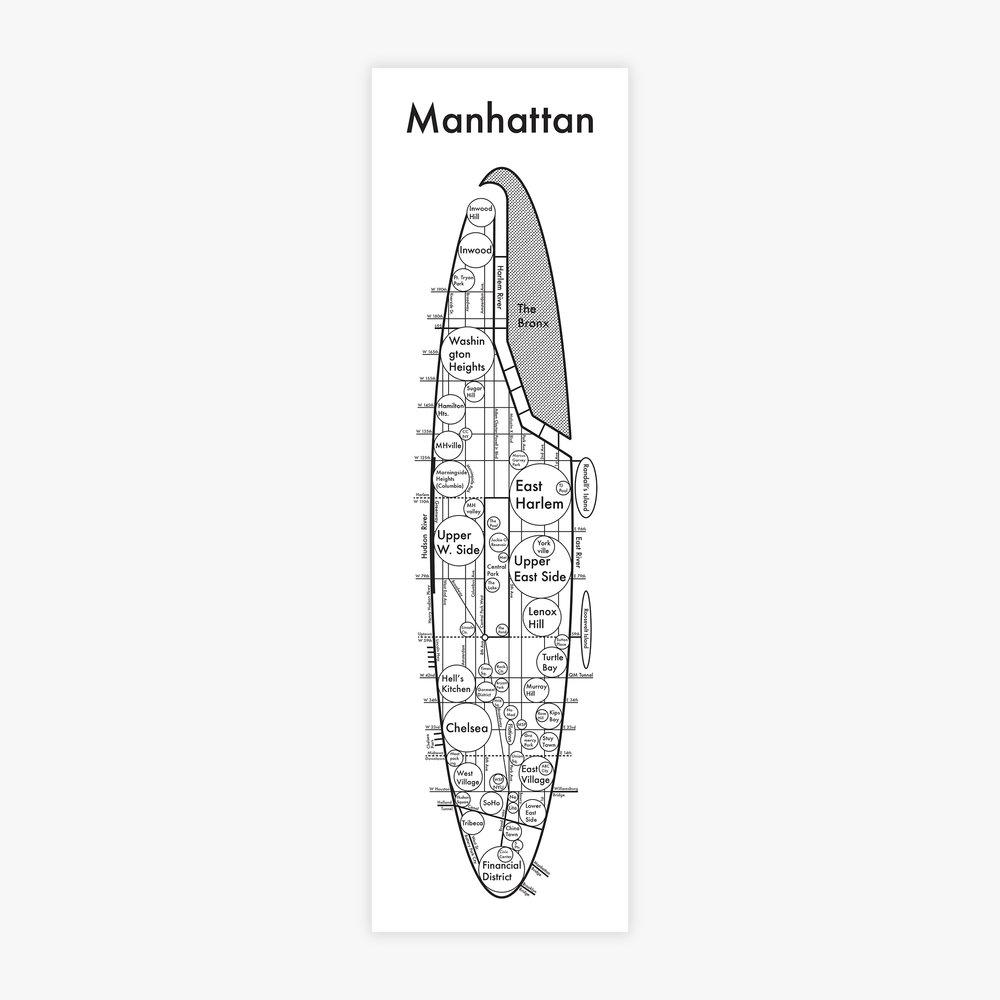 Manhattan Letterpress Print