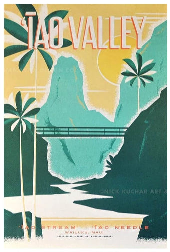 Iao Valley Travel Print by Nick Kuchar