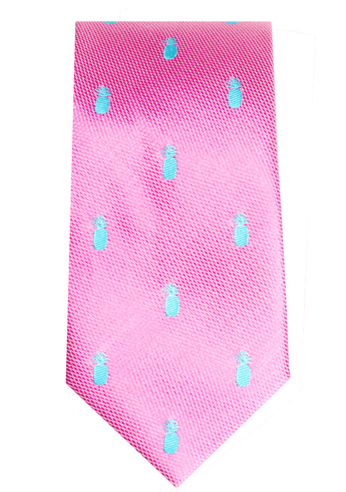 Pineapple Vice Pink Slim Silk