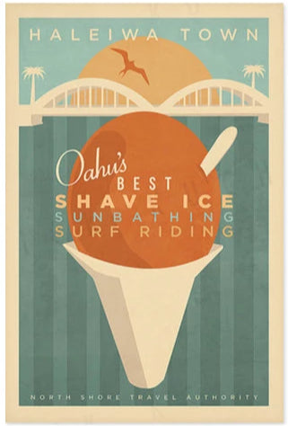 Shave Ice Travel Print by Nick Kuchar
