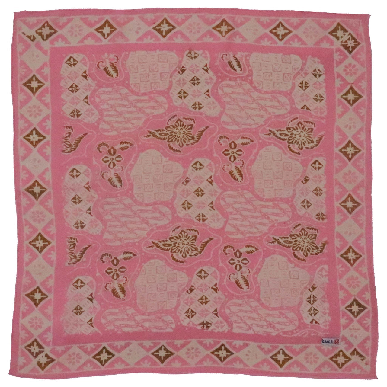 Batik Bandana - Blush Pink Brown