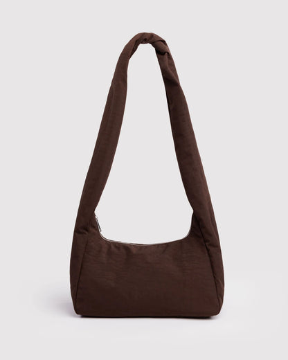 NYLON MERINGUE BAG - COFFEE