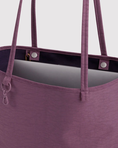 MEDIUM NYLON REVERSIBLE TOTE - WILD PLUM MIX