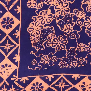 Batik Bandana - Mangosteen Blue Pink