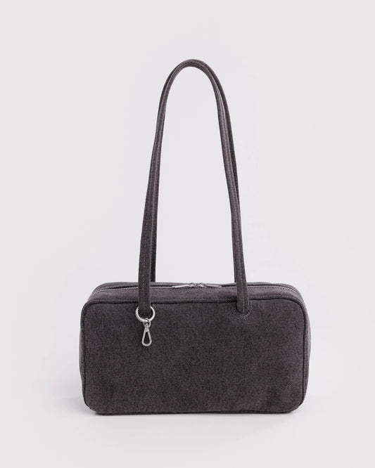 NYLON BOWLER BAG - WASHED BLACK DENIM