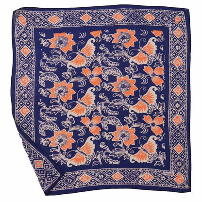 Batik Bandana - Passion Flutter Blue Peach