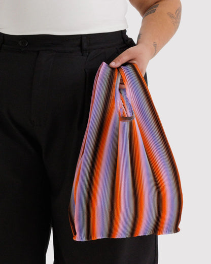 PLEATED BAGGU - GRADIENT STRIPE POPPY & LILY