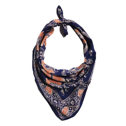 Batik Bandana - Passion Flutter Blue Peach