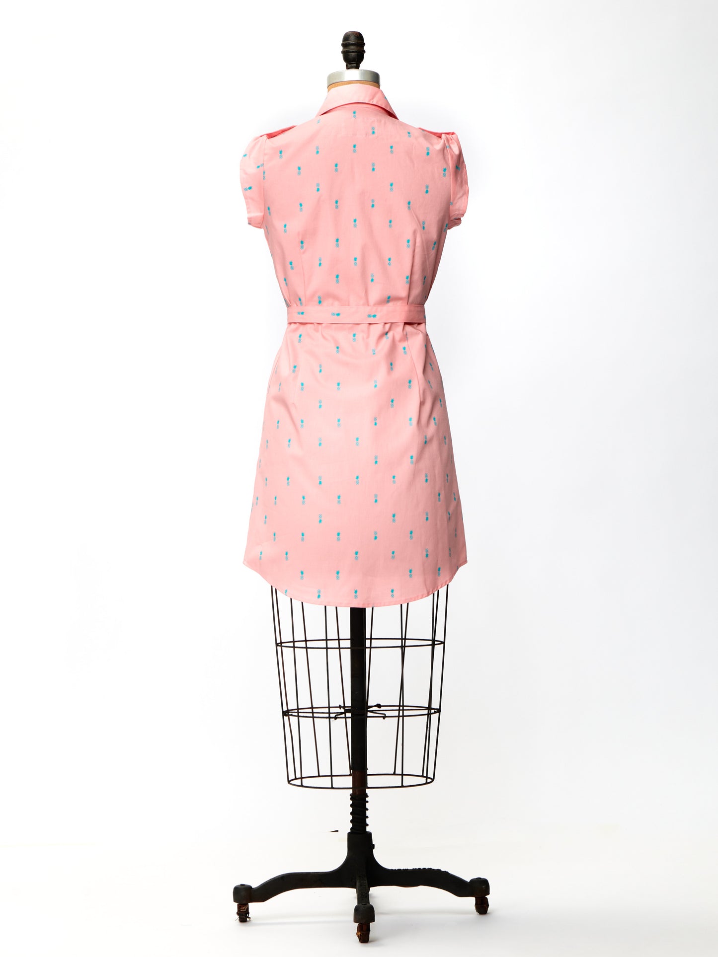 Shirtdress Pineapple Vintage Pink