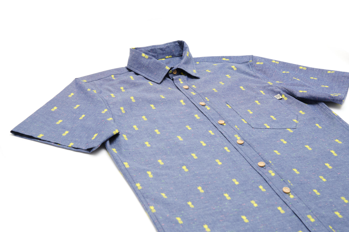 Pineapple Pop Chambray - Royal