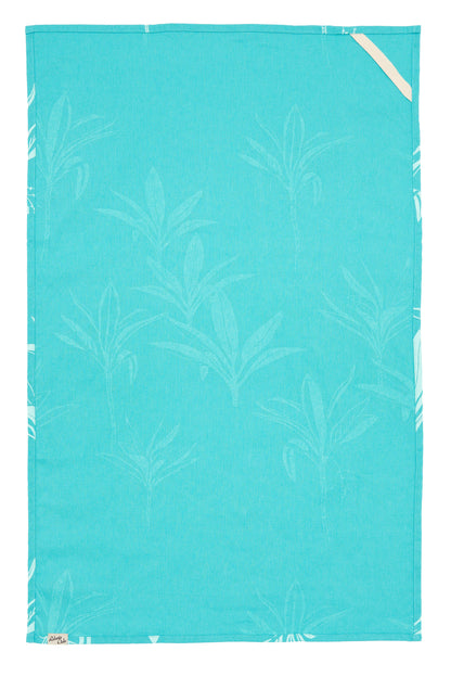 Ti Leaf Tea Towel - Aqua