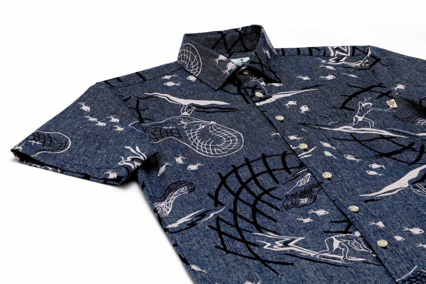 Net Fisher Linen Indigo
