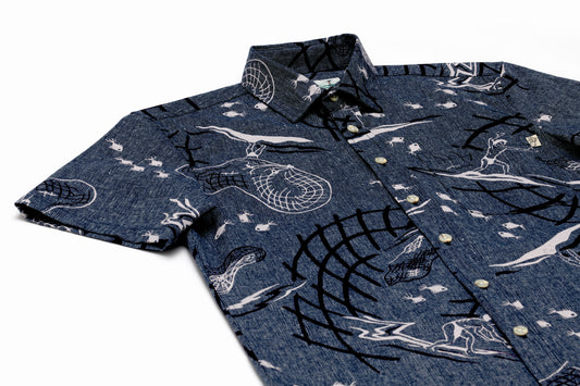 Net Fisher Linen Indigo