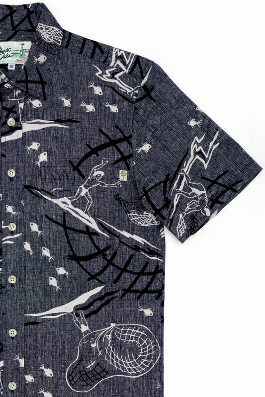 Net Fisher Linen Indigo
