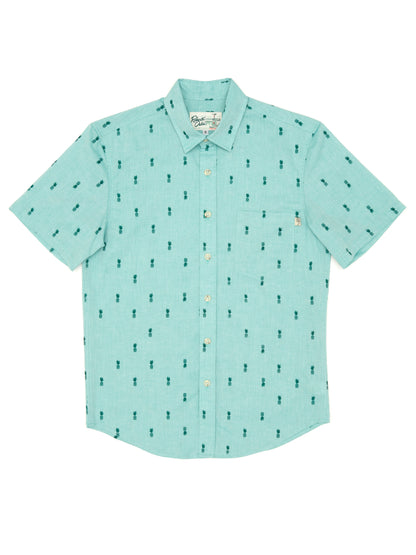 Pineapple Green Chambray
