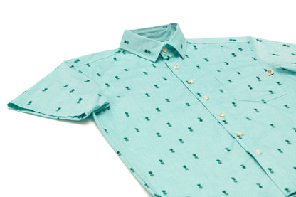 Pineapple Green Chambray