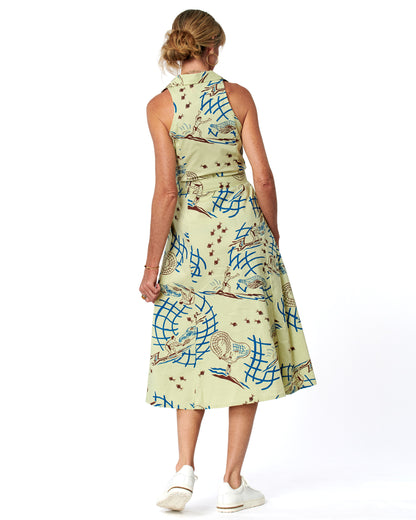 Net Fisher Eucalyptus Maxi Dress